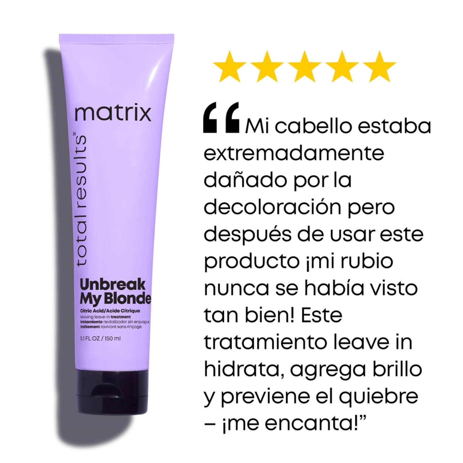 TRATAMIENTO UNBREAK MY BLONDE (TRATAMIENTO PARA CABELLO DECOLORADO Y SOBRE-PROCESADO)